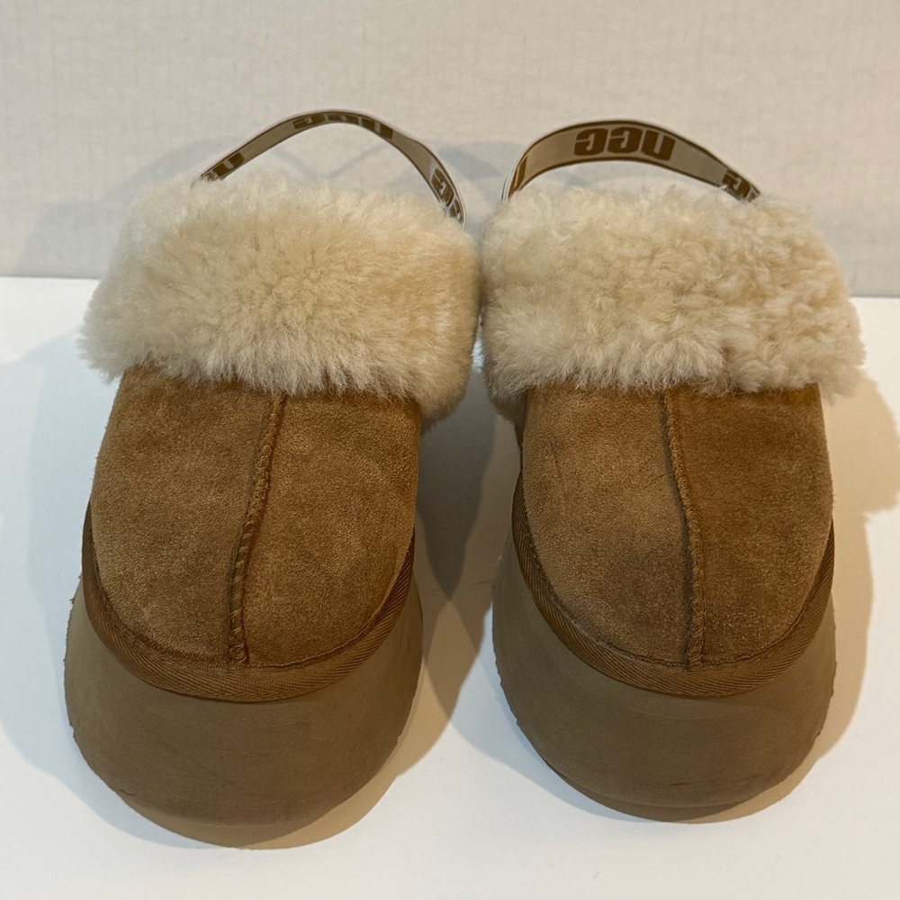UGG Shearling Platform Slippers Shoes Funkette - Picture 10 of 12
